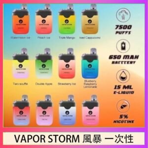 Vapor Storm風暴電子煙7500口（5%）一次性